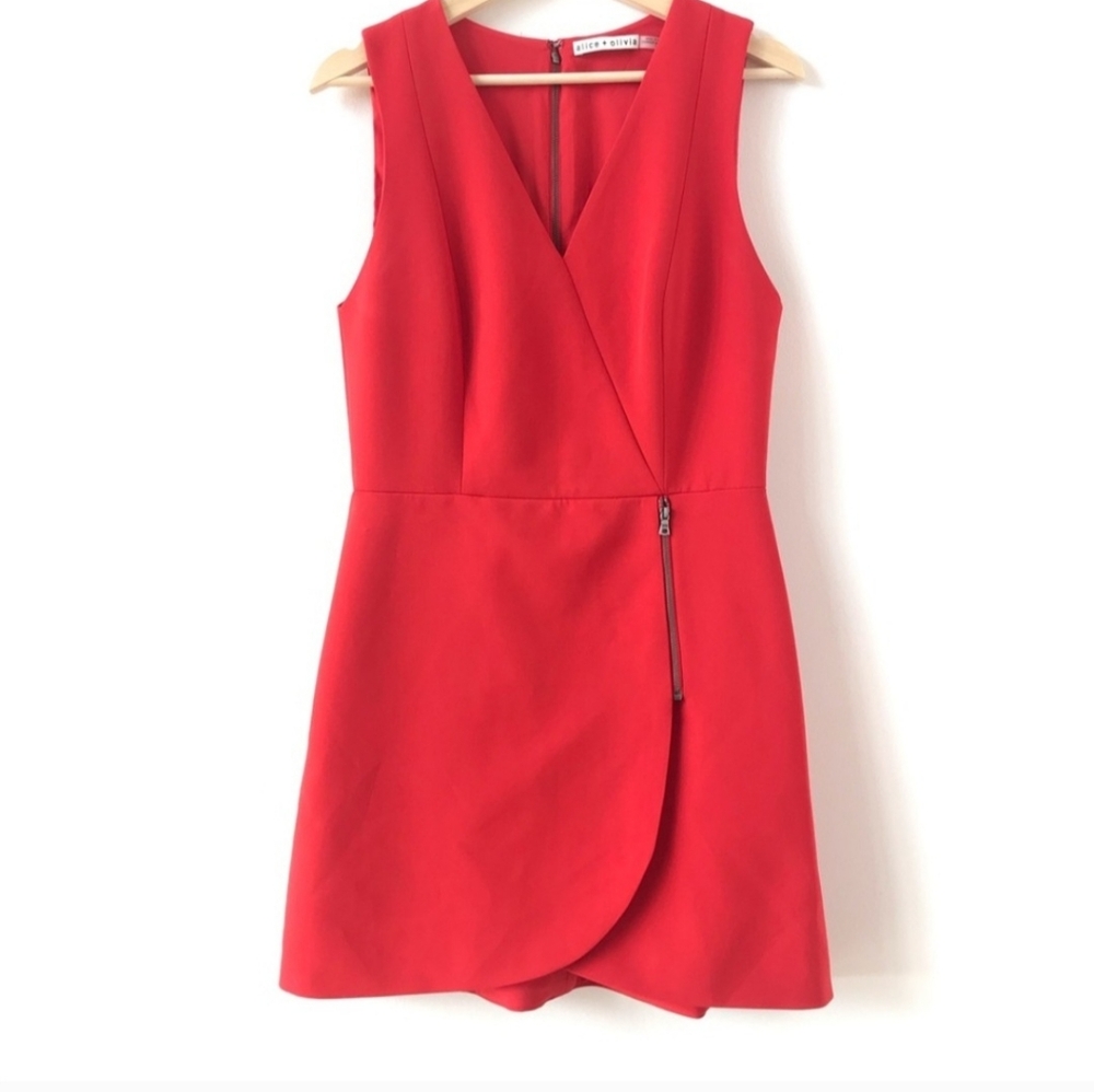 Alice and Olivia red dress